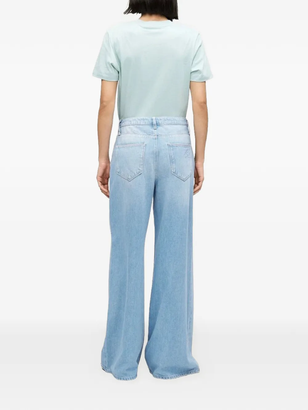 Karl Lagerfeld Jeans met wijde pijpen Blauw