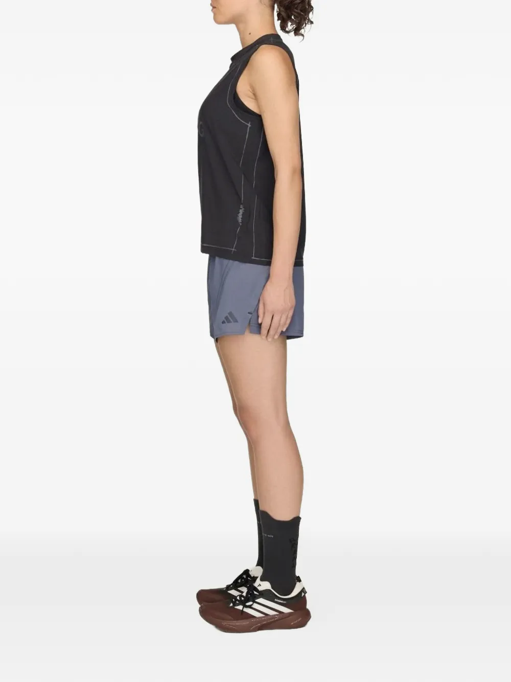 adidas SFTM adi365 logoprinten tanktop Zwart