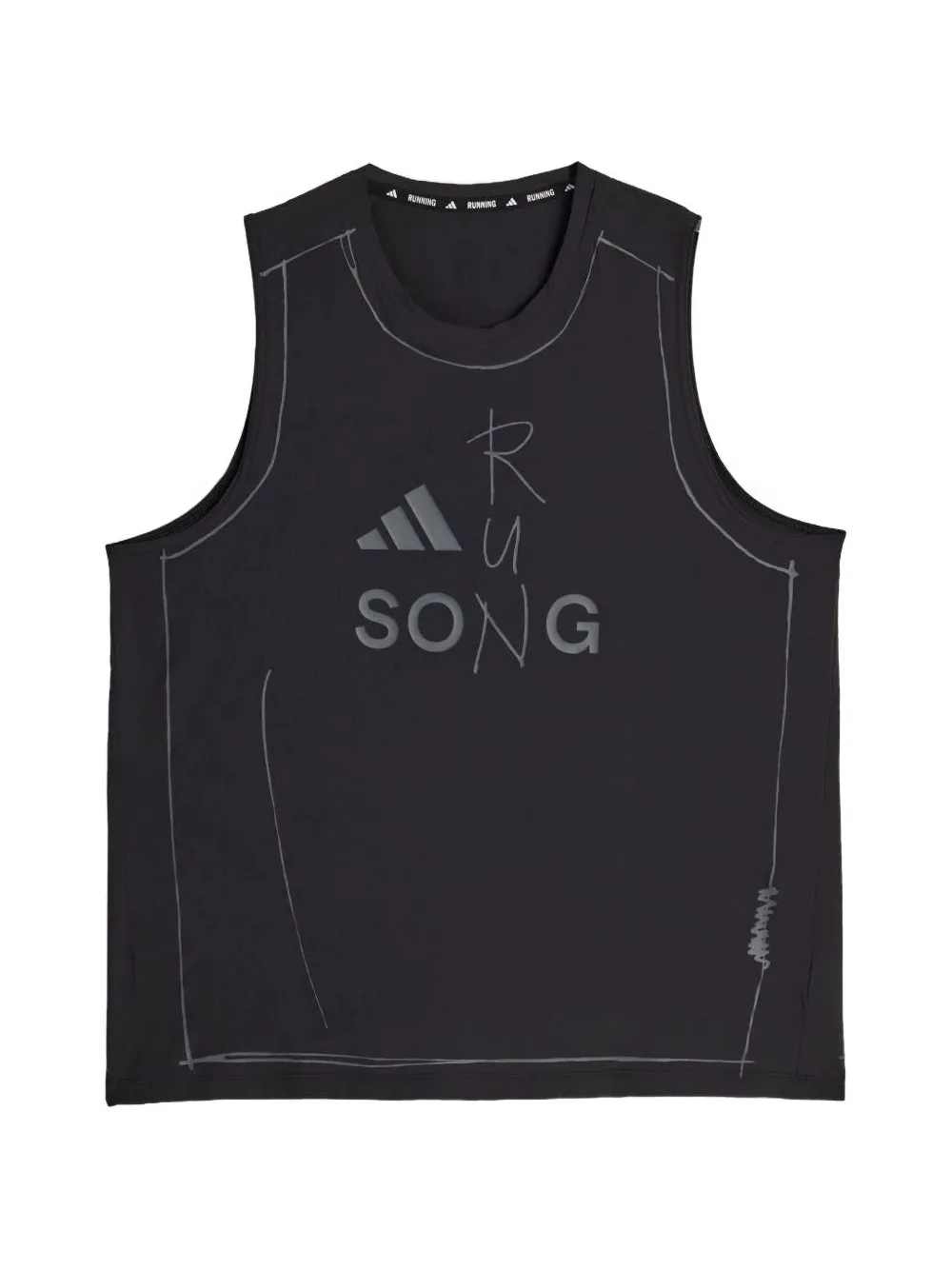 adidas SFTM adi365 logo-print tank top - Schwarz