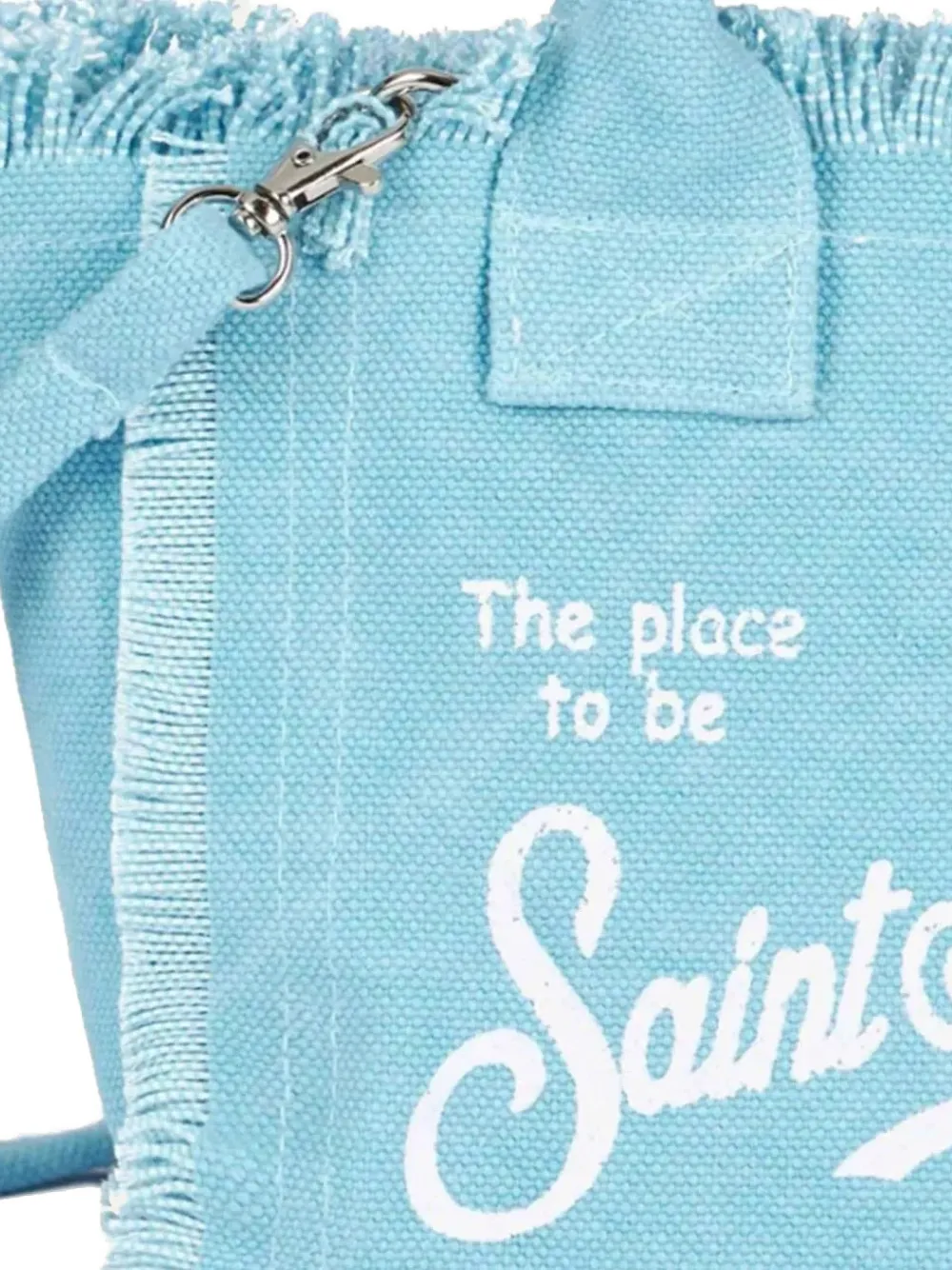 MC2 Saint Barth Vanity shopper met franje Blauw