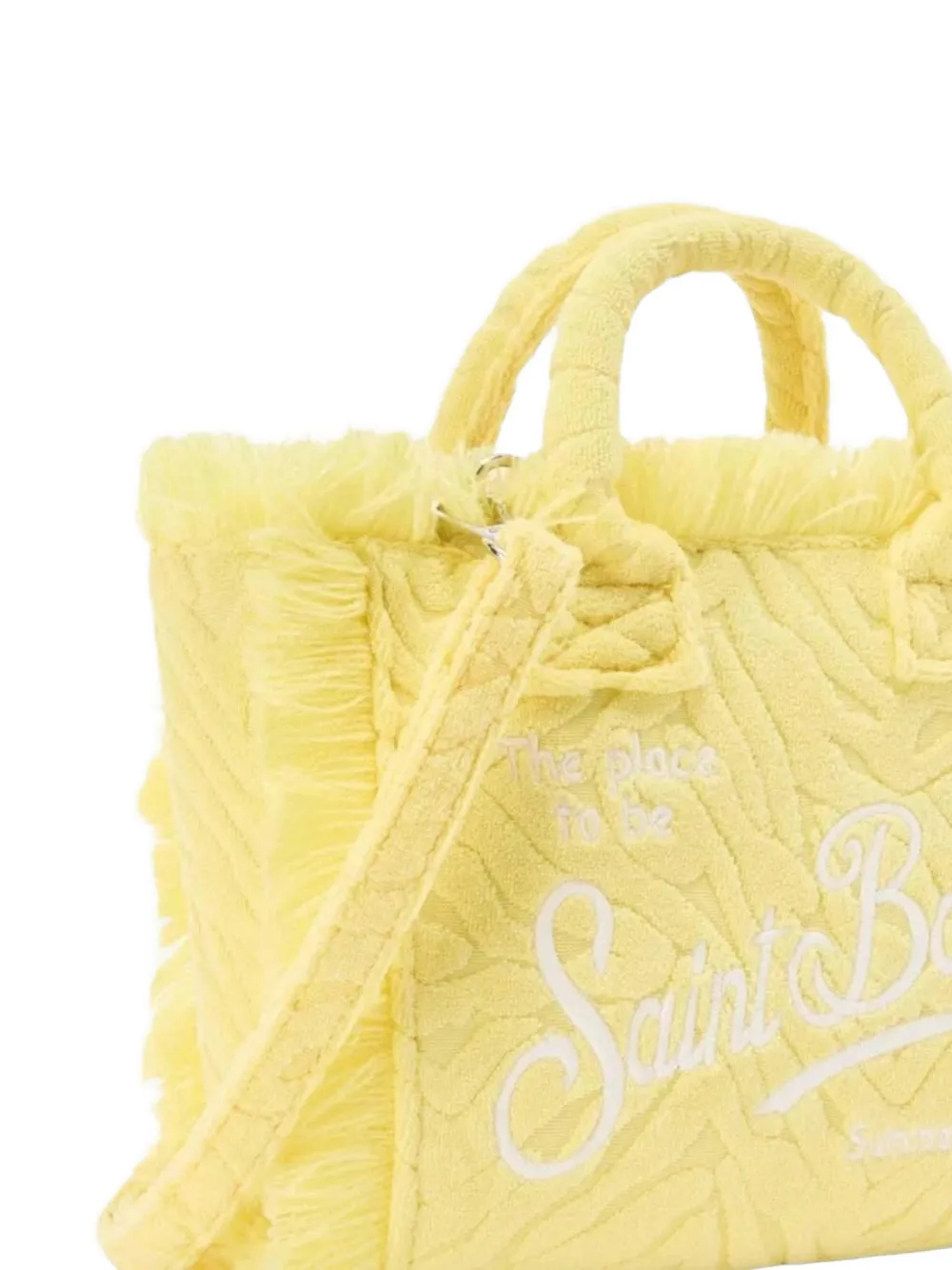 MC2 Saint Barth Colette shopper met zebraprint Geel