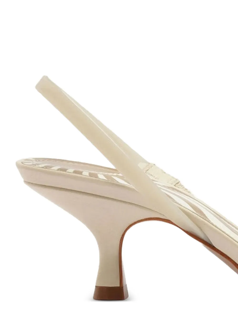 FARM Rio Slingback sandalen met bloemapplicatie Beige