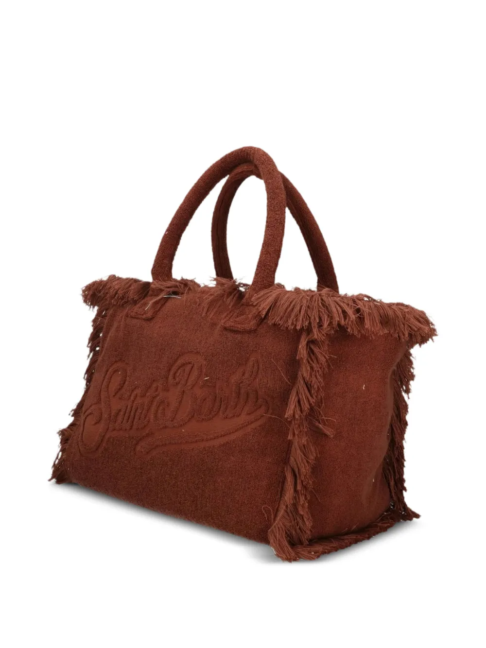 MC2 Saint Barth Vanity shopper met franje Bruin