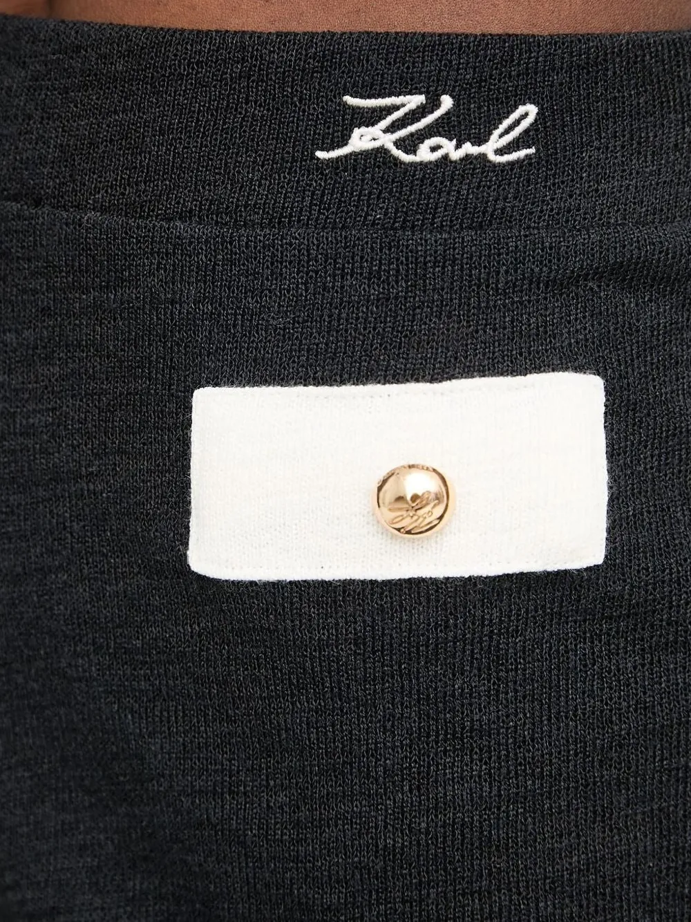Karl Lagerfeld Karl Signature shorts Zwart