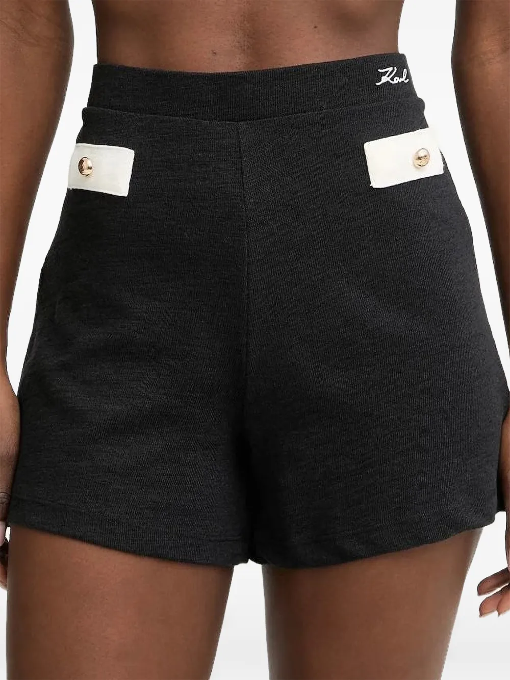 Karl Lagerfeld Karl Signature shorts Zwart