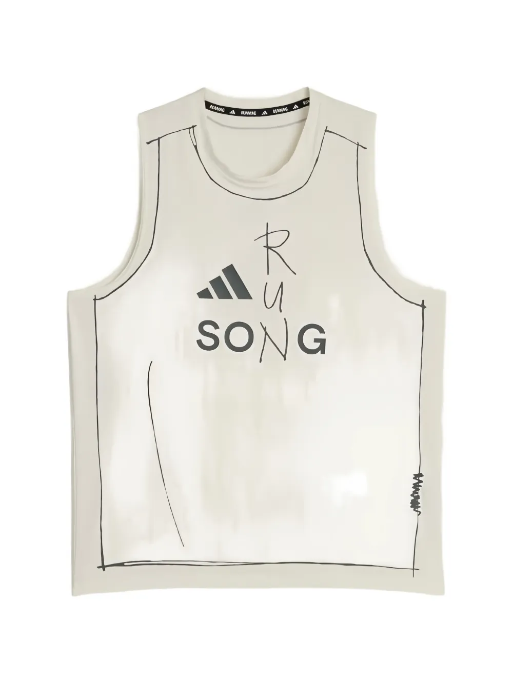 adidas graphic-print tank top - Weiß