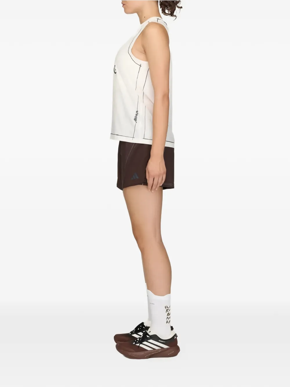 adidas Tanktop met print Wit