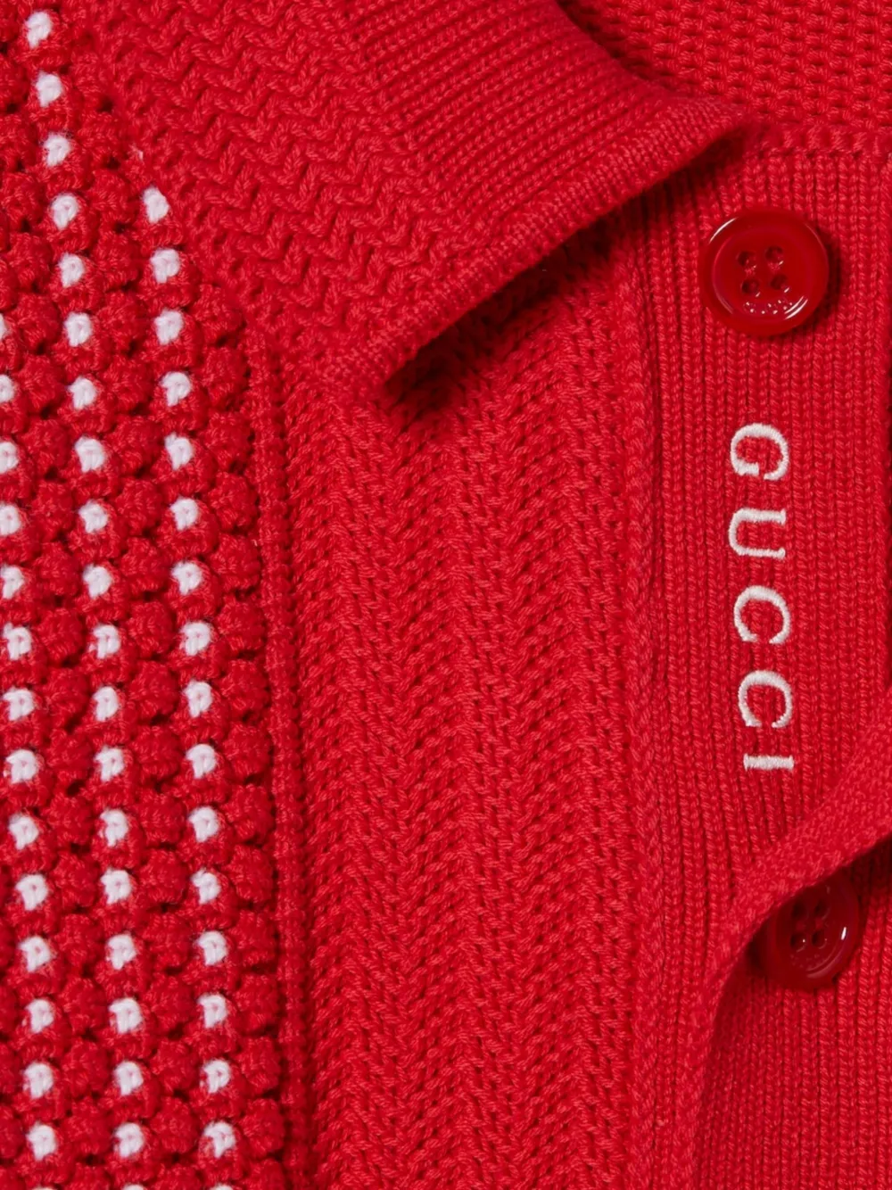 Gucci Kids Button-up vest Rood