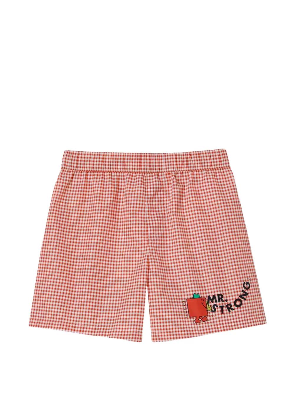 Gucci Kids Shorts met gingham ruit Rood
