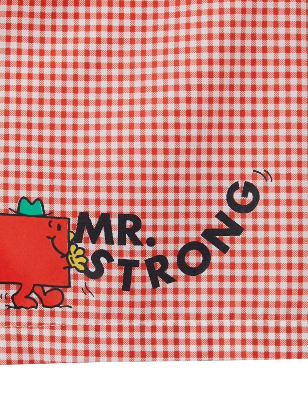 Gucci Kids Shorts met gingham ruit Rood