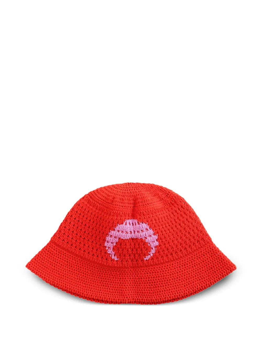 Marine Serre Moon-motif Bucket Hat In Red