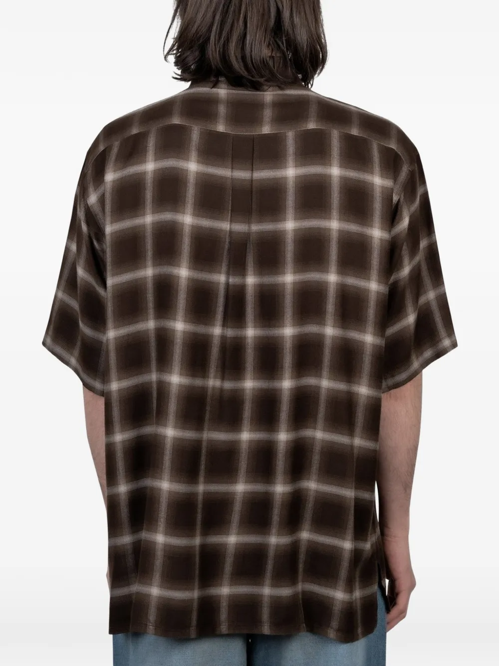  Stein Camicia Oversize A Quadri - Marrone 