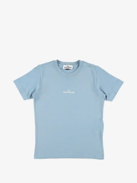 Stone Island Junior logo-print compass-motif t-shirt