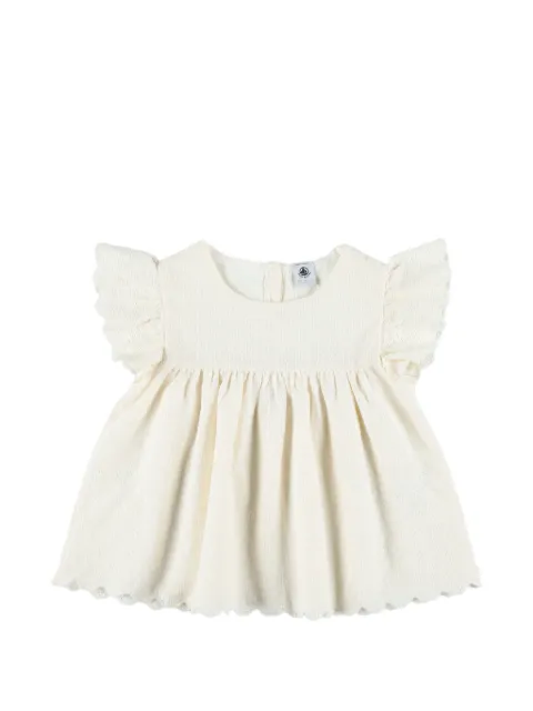 Petit Bateau embroidered ruffled shirt