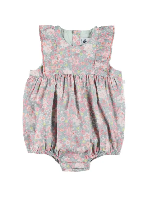 Petit Bateau floral-print ruffled romper