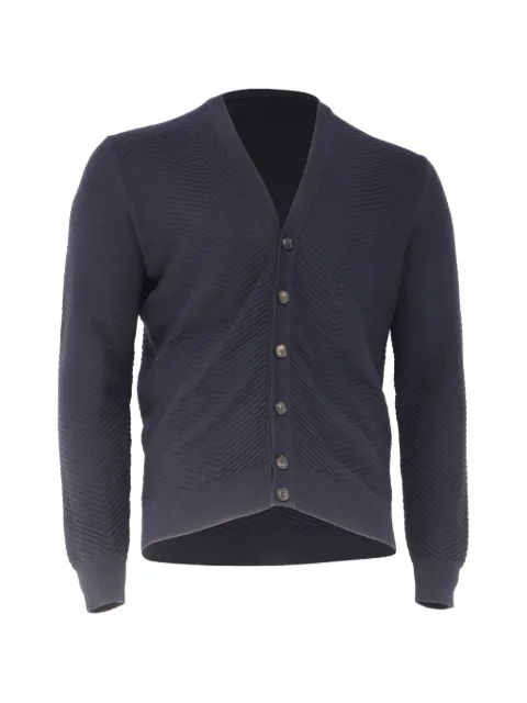 Ermenegildo Zegna Vintage シェブロンニット カーディガン