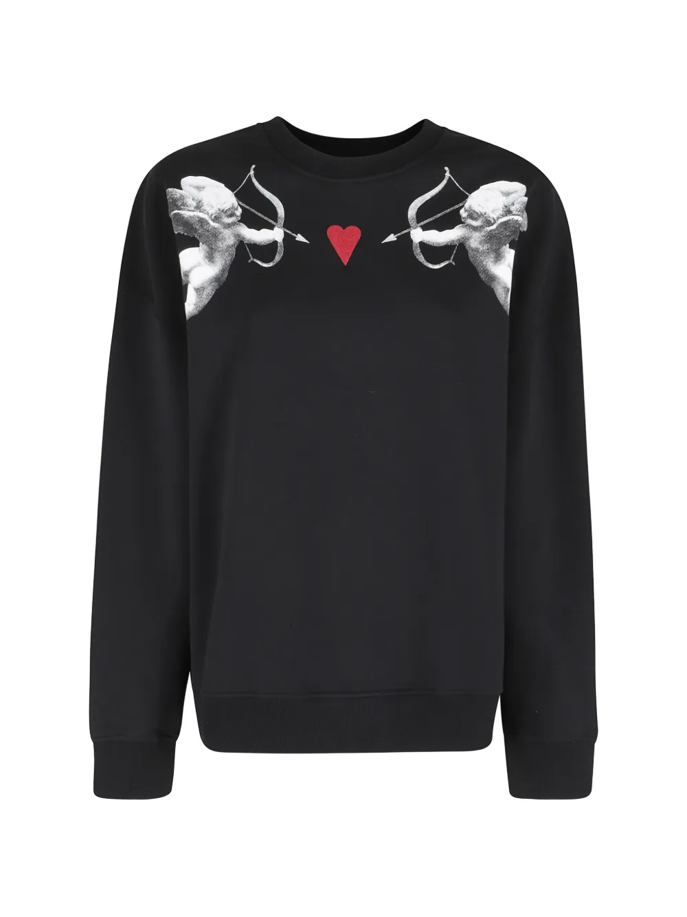 Fiorucci Cupid long-sleeve sweater - Nero