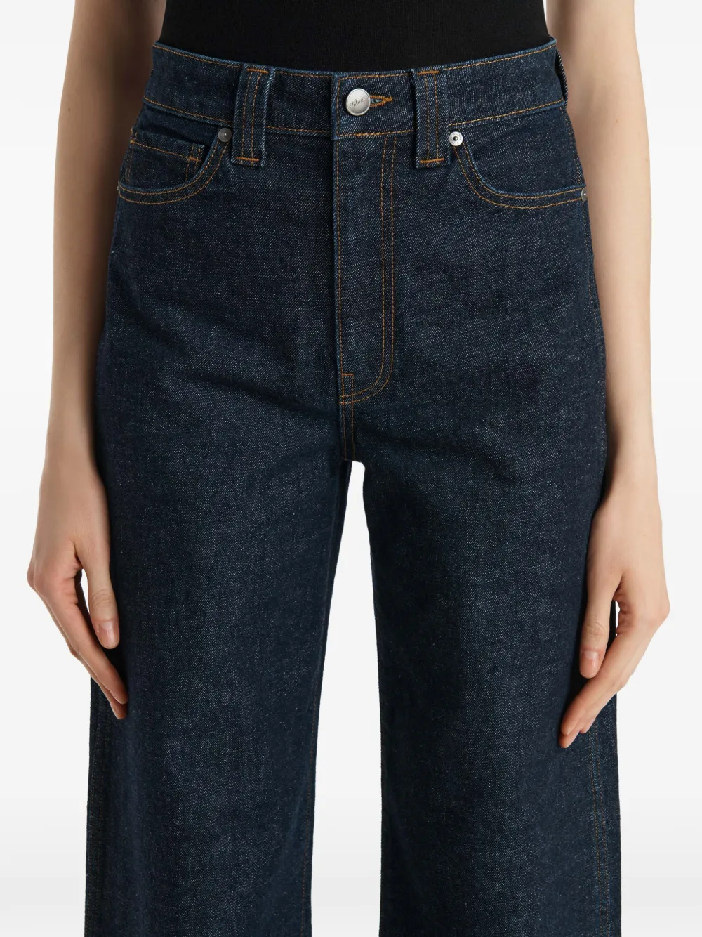 KHAITE Dane jeans met wijde pijpen Blauw
