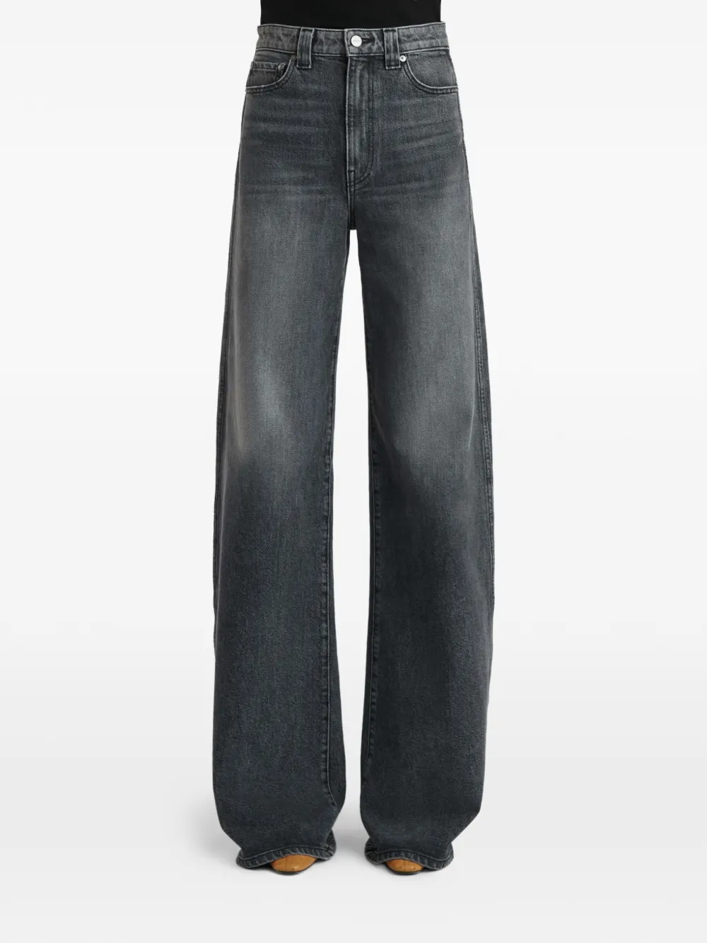  Khaite Vaqueros Dane Con Diseño Stretch - Gris 