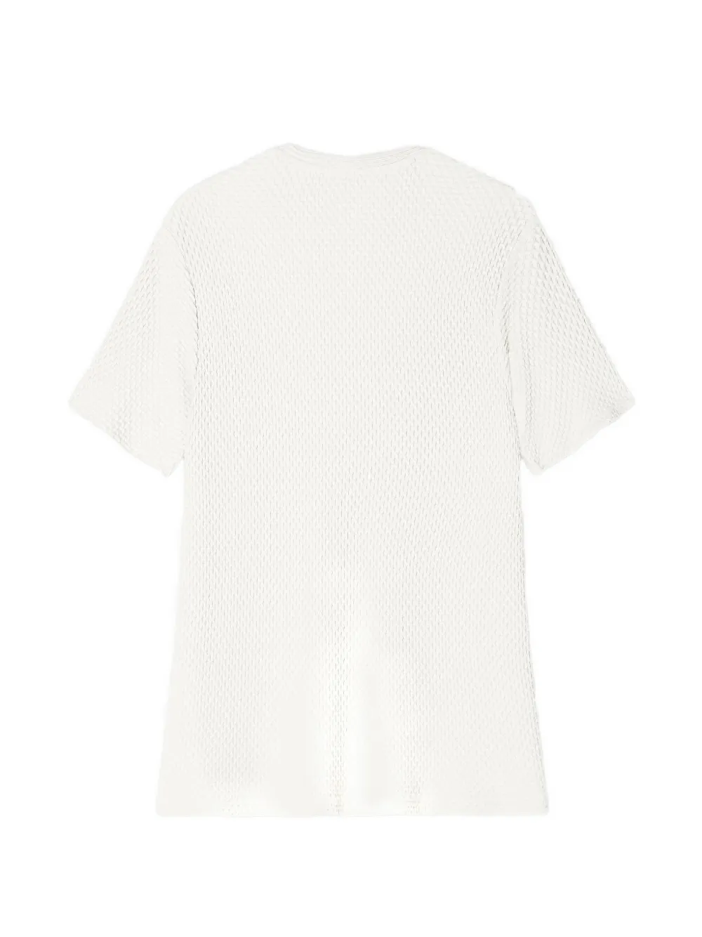 Emporio Armani T-shirt met honingraattextuur Beige