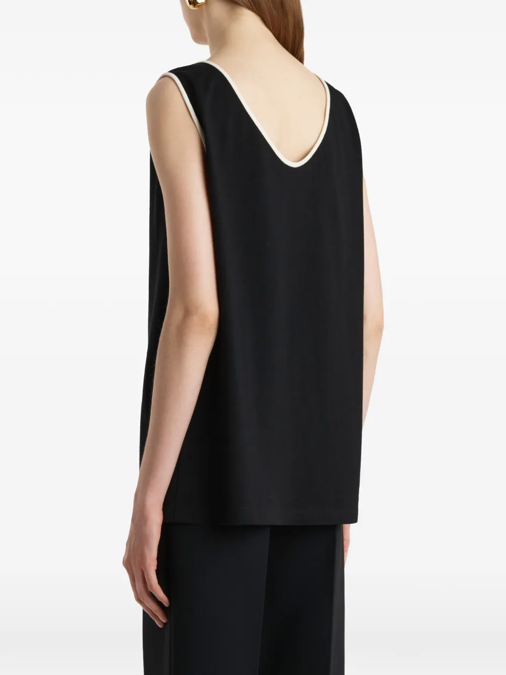 KHAITE Longo top Zwart