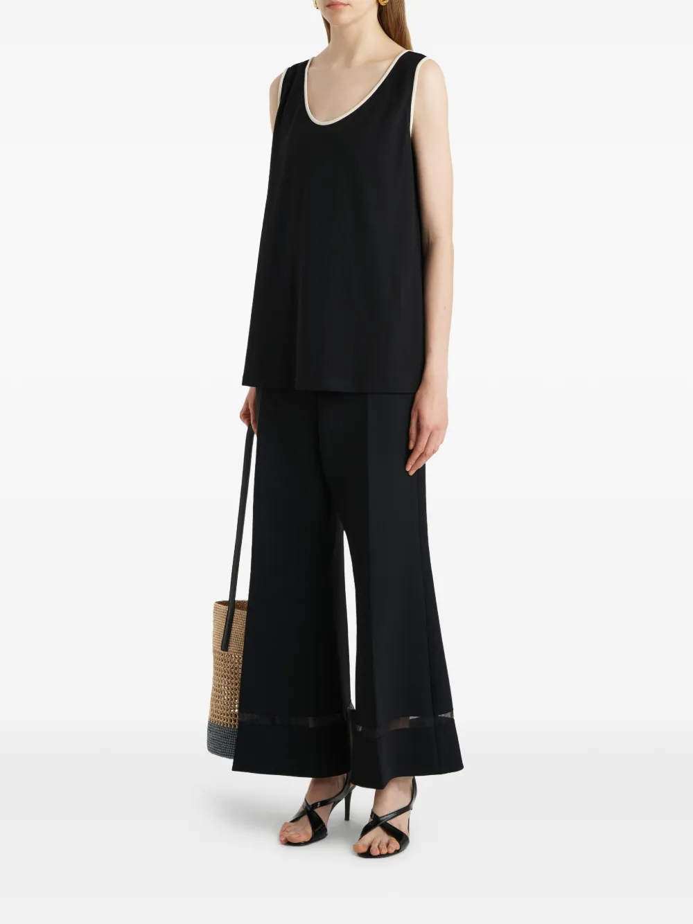 KHAITE Longo top Zwart