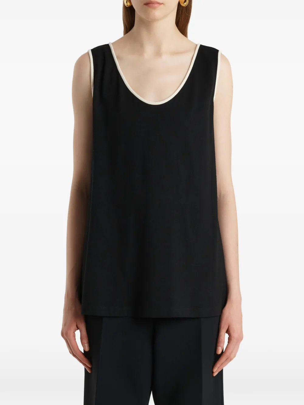 KHAITE Longo top Zwart