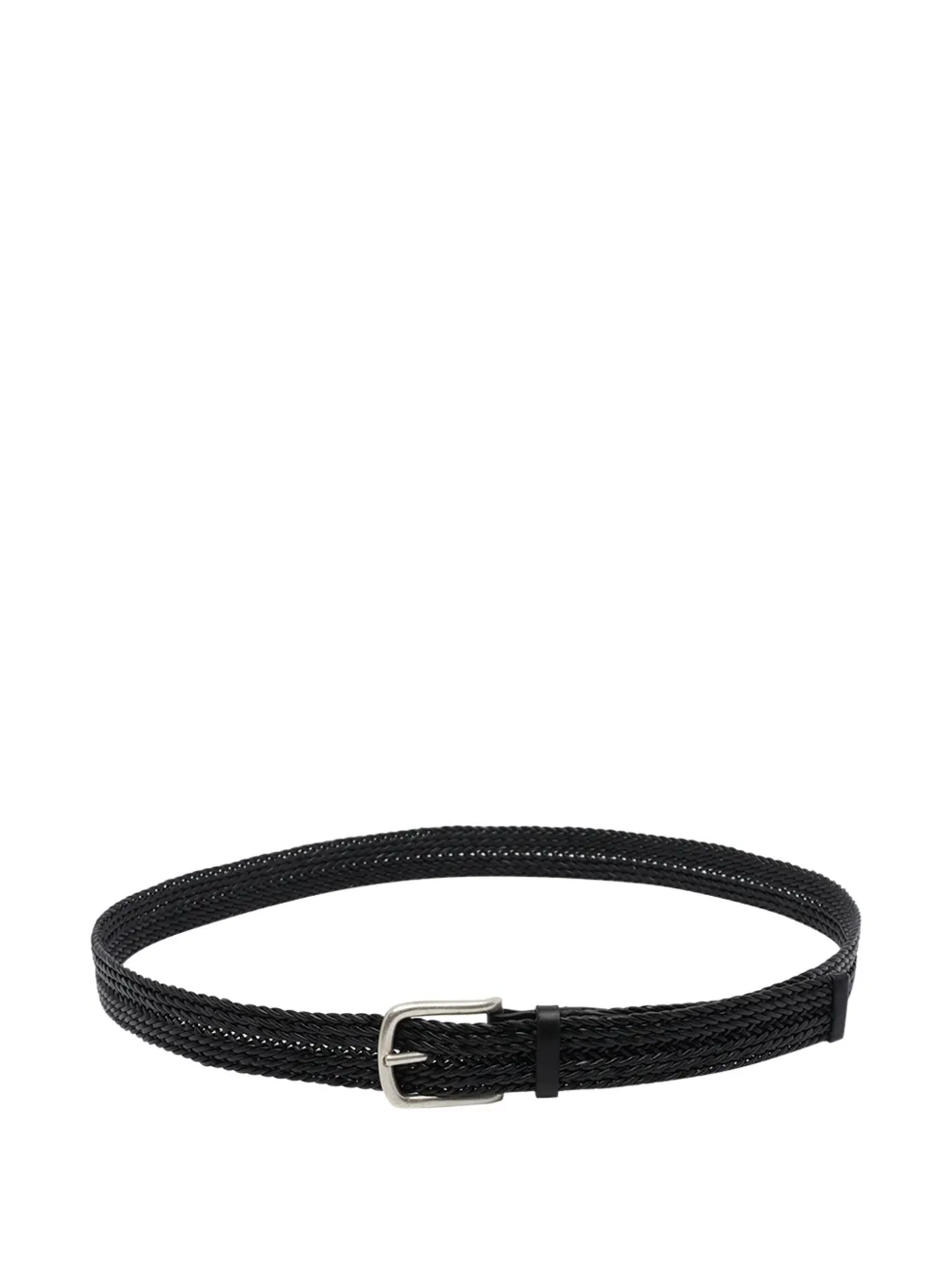 Orciani Plug braided leather belt - Nero