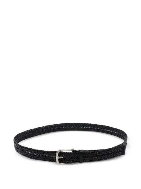 Orciani Plug braided leather belt