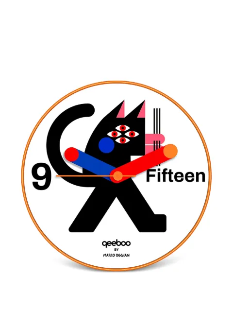 Qeeboo graphic-print wall clock