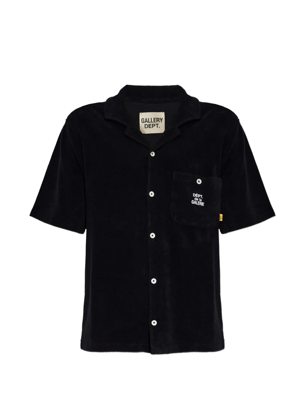 GALLERY DEPT. logo-print terry-cloth sweater - Nero