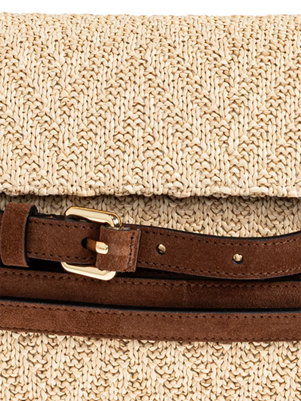 Moschino Geweven shopper met band Beige