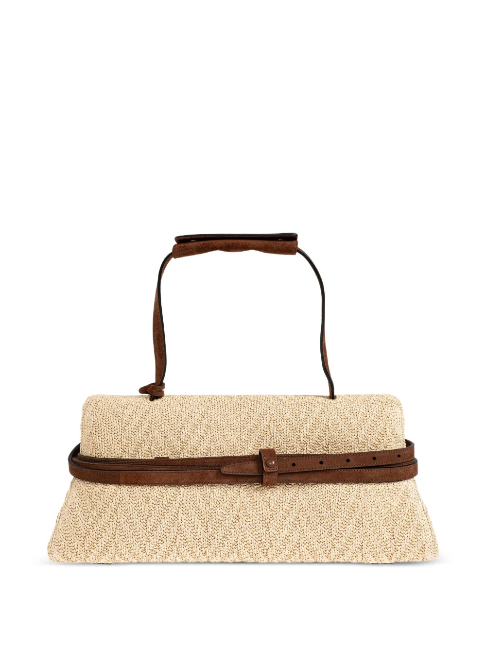 Moschino Geweven shopper met band Beige