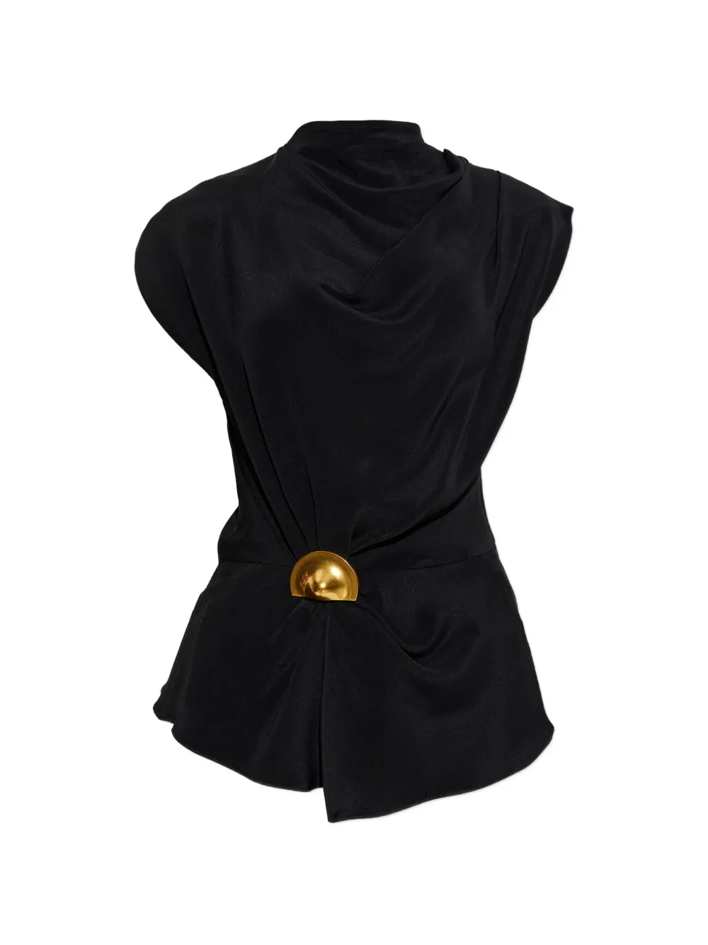 Cult Gaia Esmia draped top - Black