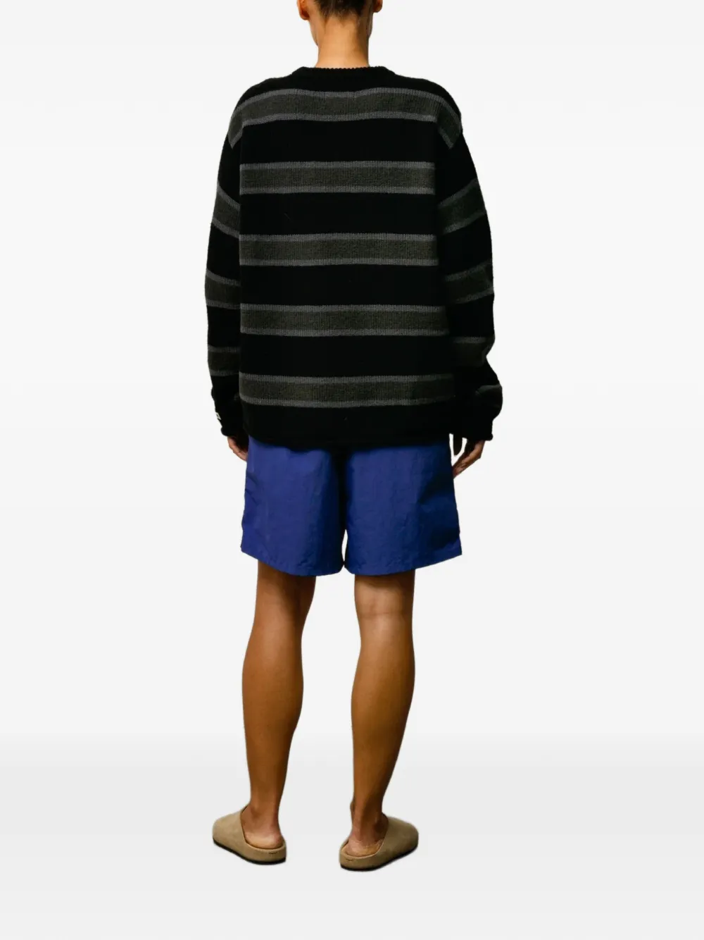 Stüssy Zwembroek met logoprint Blauw