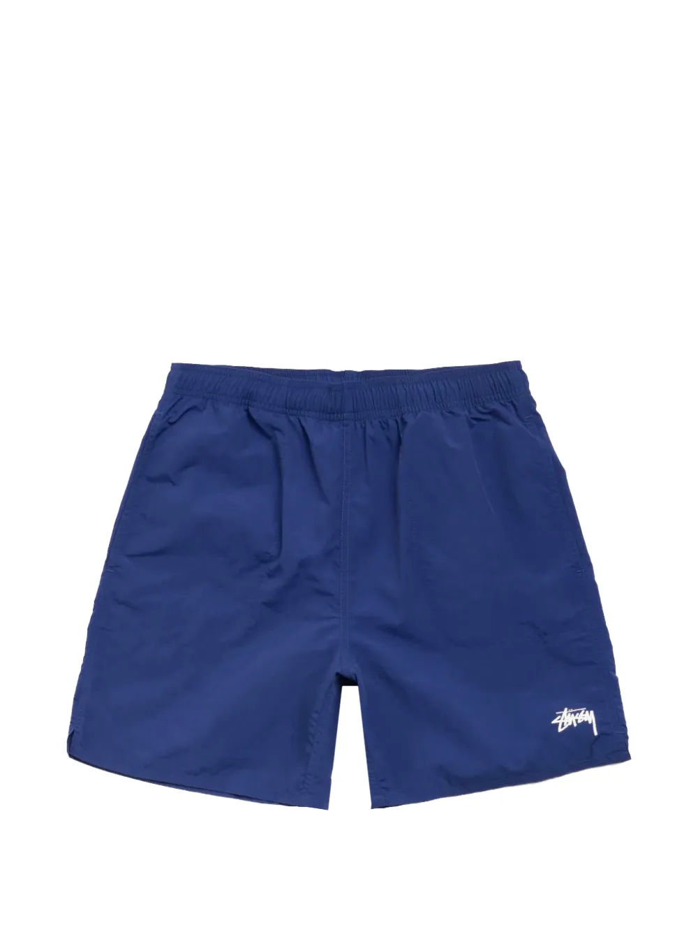 Stüssy logo-print swim shorts - Blu