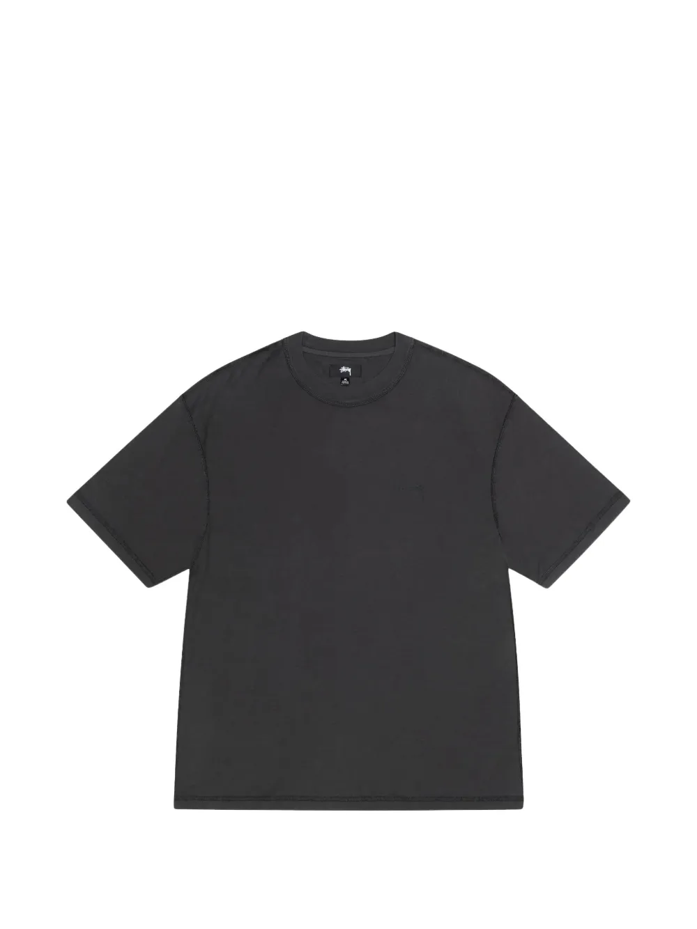 Stüssy logo-embroidered jersey T-shirt - Grigio