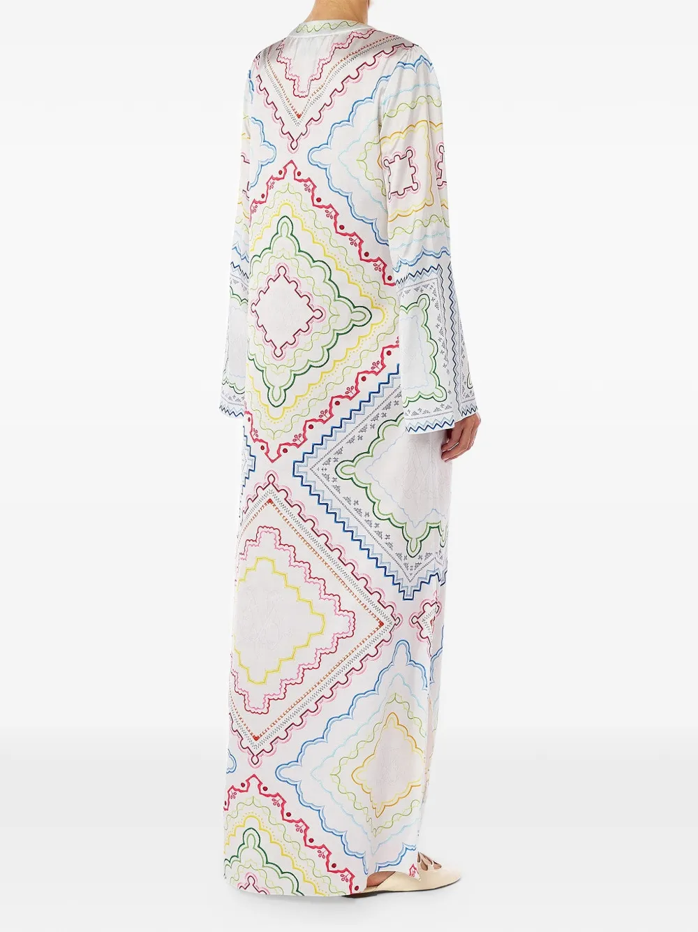 Mary Katrantzou Collins tuniekjurk met geometrische print Wit