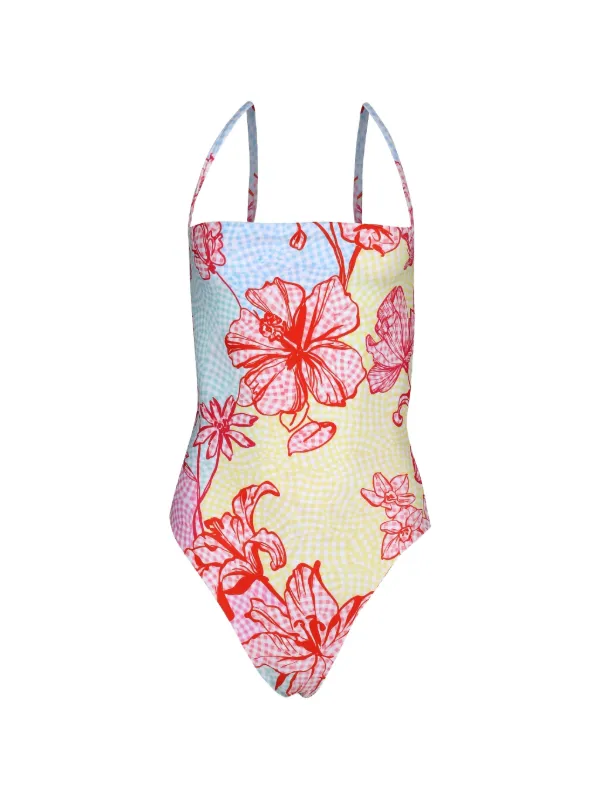 Mary Katrantzou Aprici Swimsuit in Pink