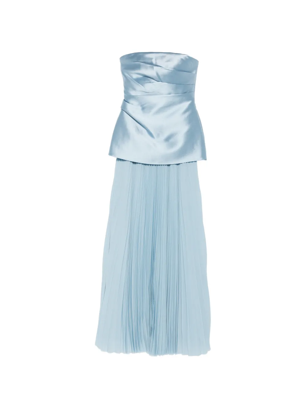 Solace London Claudette pleated maxi dress - Blu