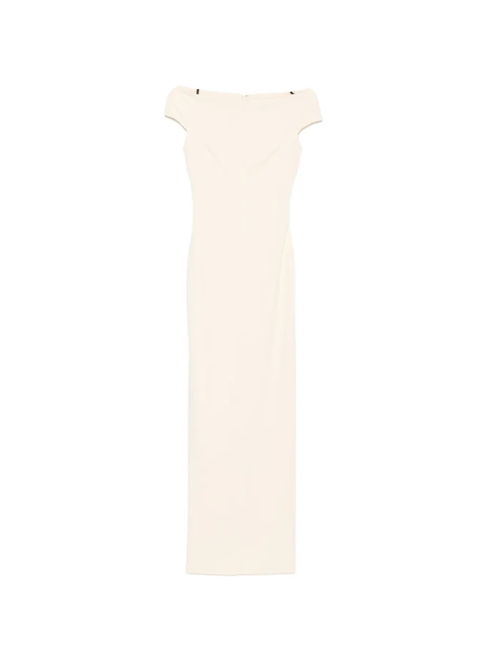 Solace London Kyra off-the-shoulder maxi dress - Toni neutri