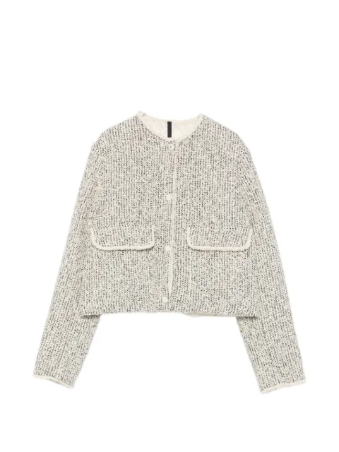 Moncler tweed quilted jacket