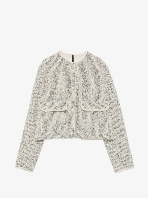 Moncler tweed quilted jacket