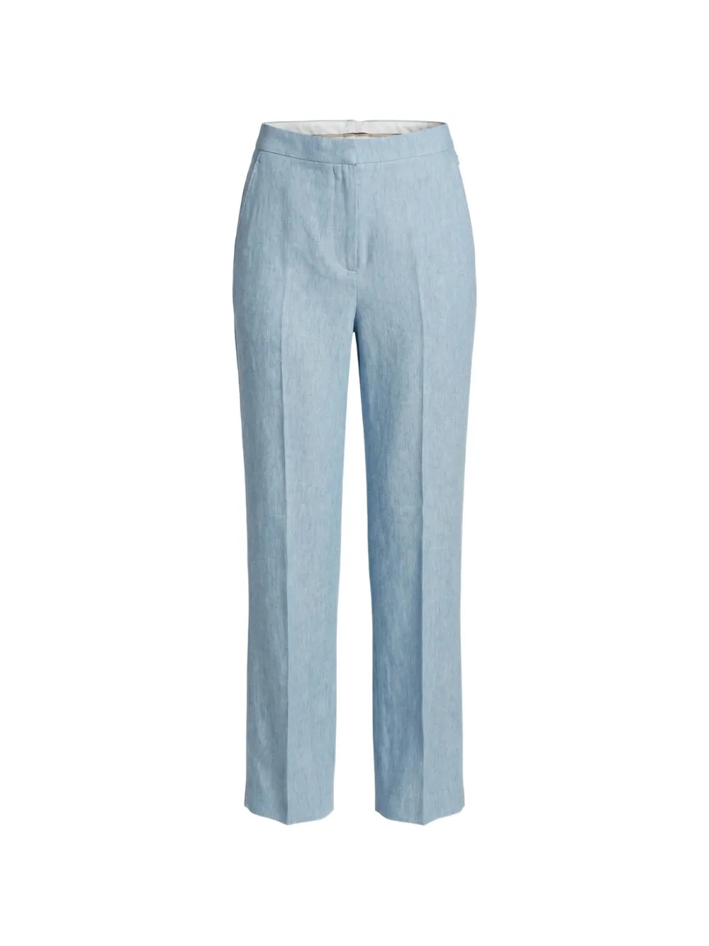 Tagliatore pressed-crease linen trousers - Blu