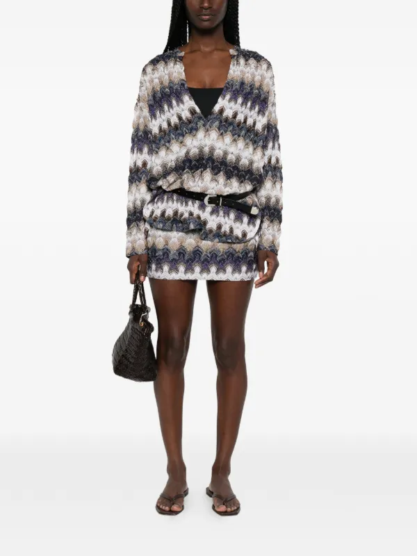 Missoni ジグザグニット ミニスカート | ブルー | FARFETCH JP