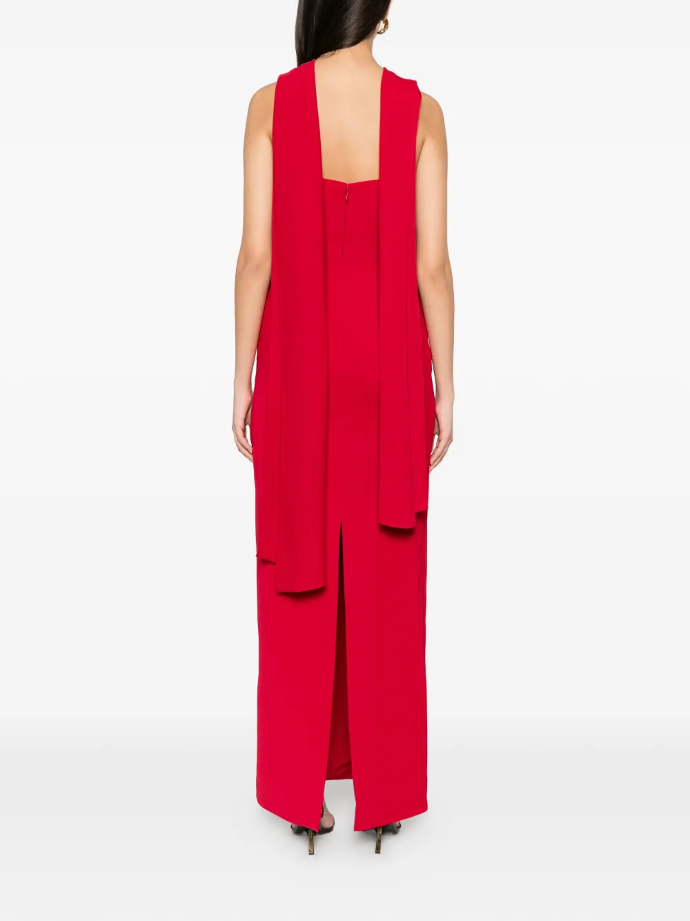 Solace London Rona maxi-jurk Rood