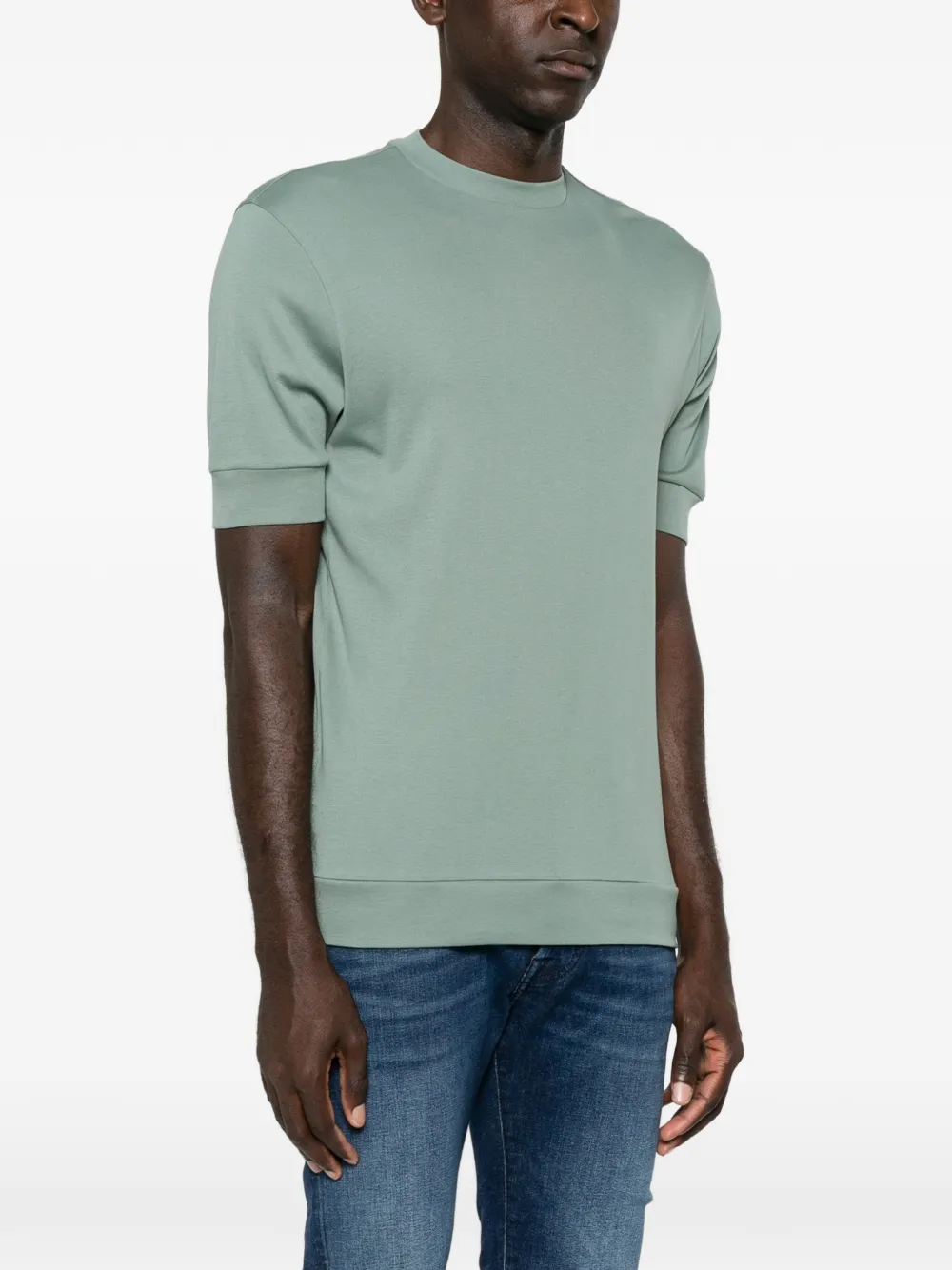 Stefan Brandt T-shirt met ronde hals Groen