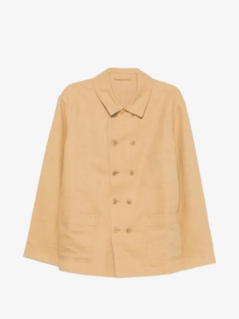 Fortela double-breasted linen jacket