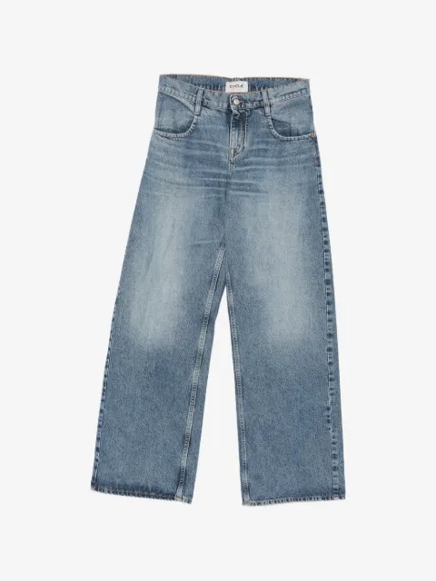 Cycle faded-effect wide-leg jeans