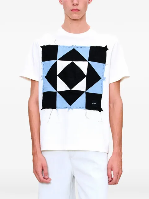 A.P.C. patchwork-detail T-shirt